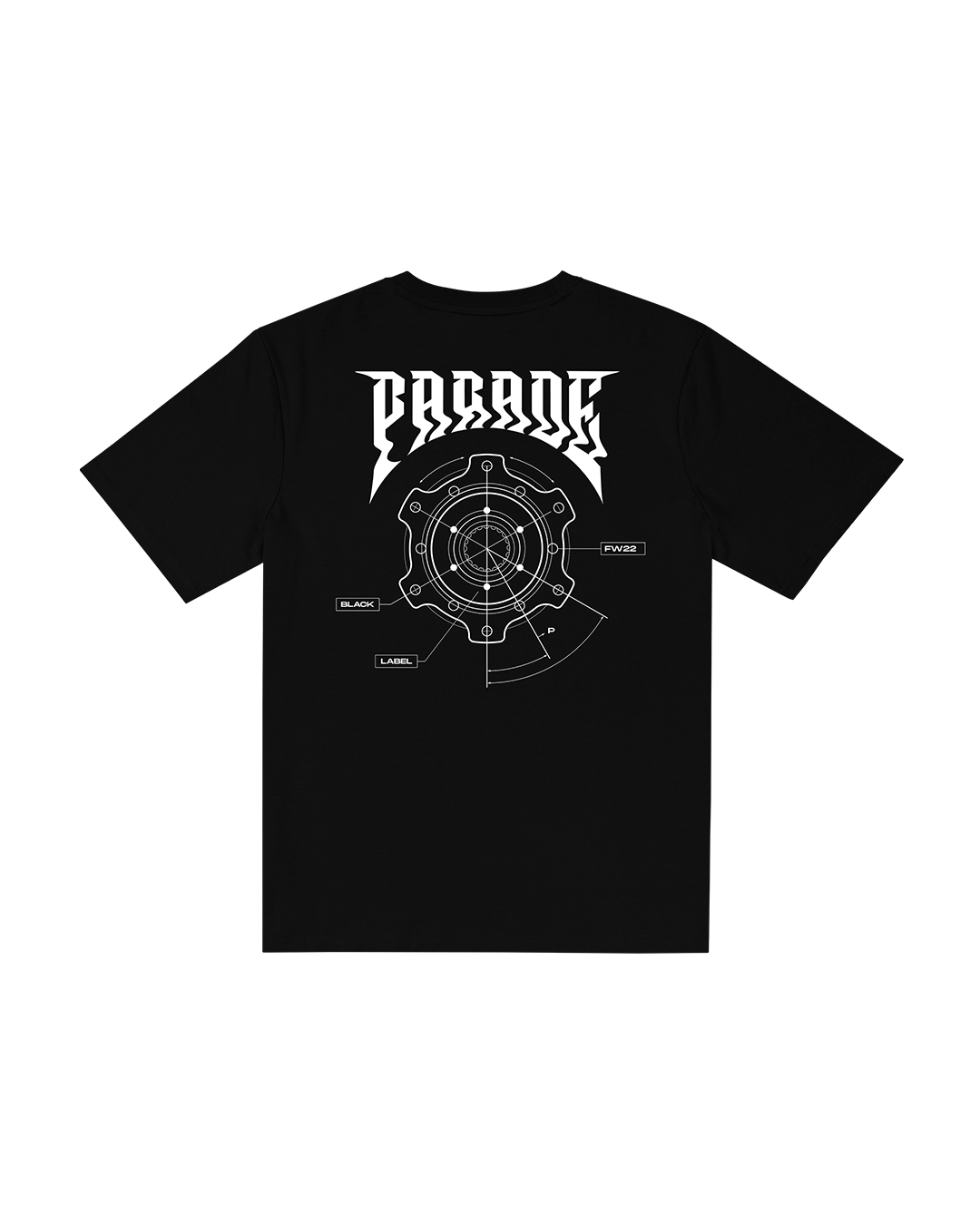 T-shirt " FW22 " - noir